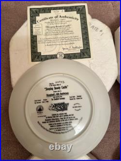 13 Plate Set 40th Anniversary Disneyland 1955-1995 Bradford Exchange Collector