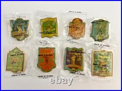 1990 Disneyland 35th Anniversary Shield Cast Member Disney Pin Set (8 Pins)