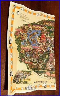 1995 Disneyland 40th Anniversary 40 Years Of Adventure Park Map