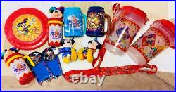 1998 Vintage Lot of 11 Tokyo Disneyland 15th Anniversary Popcorn Bucket Tumbler