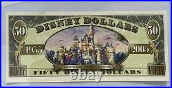 2005 $50 Disney Dollar Mickey Mouse 50th anniversary series Disney Land