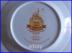 2005 Disney Disneyland Shag (josh Agle) Collectible Ceramic Plate Set Of 5(mib)