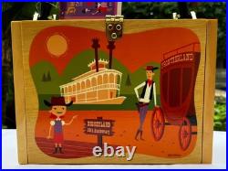 2005 Disneyland 50TH Anniversary SHAG Frontierland Wooden Cigar Box Purse NWT