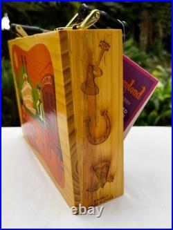 2005 Disneyland 50TH Anniversary SHAG Frontierland Wooden Cigar Box Purse NWT