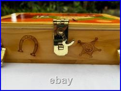 2005 Disneyland 50TH Anniversary SHAG Frontierland Wooden Cigar Box Purse NWT