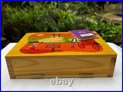 2005 Disneyland 50TH Anniversary SHAG Frontierland Wooden Cigar Box Purse NWT