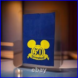 2005 Disneyland 50th Anniversary Crowd Control Rope Banner flag rare collectible