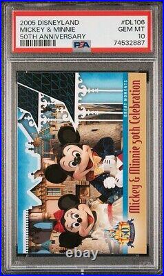 2005 Disneyland 50th Anniversary Mickey Mouse Minnie PSA 10 Gem Mint pop 1