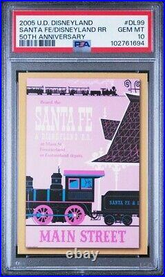 2005 U. D. Disneyland 50th Anniversary Santa Fe/disneyland Rr #dl99 Psa 10, Pop 3