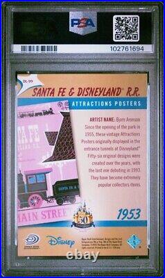 2005 U. D. Disneyland 50th Anniversary Santa Fe/disneyland Rr #dl99 Psa 10, Pop 3
