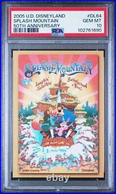 2005 U. D. Disneyland 50th Anniversary Splash Mountain #dl64 Psa 10