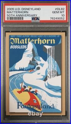 2005 Upper Deck Disneyland 50th Anniversary #DL-82 Matterhorn PSA 10