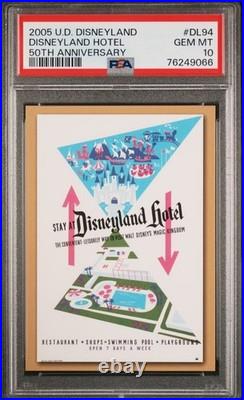 2005 Upper Deck Disneyland 50th Anniversary #DL-94 Disneyland Hotel PSA 10