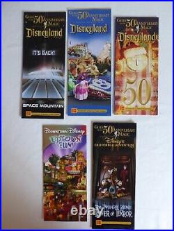 2006 Disneyland 50th Anniversary Adult Mouse Ears Magnet Brochure Lot (mint)