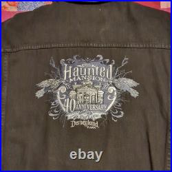 2009 Disneyland Haunted Mansion 40th Anniversary Denim Jacket XXL New WithO Tags