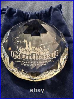 2015 Disneyland 60th Diamond Event Gift Ticket Pillow & Crystal Paperweight 2015 Disneyland 60th Diamond Event Gift Ticket Pillow & Crystal Paperweight