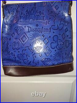 2015 Dooney & Bourke Disneyland 60th Diamond Celebration Blue Leather Bag/Purse