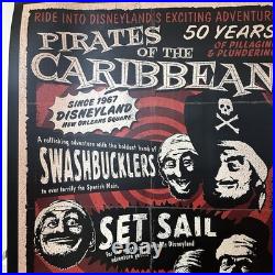 2017 Pirates Caribbean Disneyland 50th Anniversary NEW Poster 36x54 D23 Rare