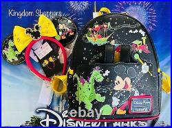 2022 Disney Disneyland Main Street Electrical Parade Loungefly Backpack & Ears