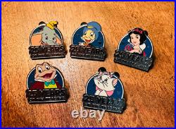 2025 Disney 25th Anniversary Complt 5 Pin Hidden Mickey Mr Toad Marie Disneyland