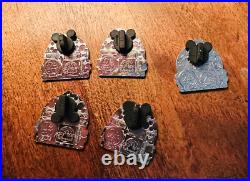 2025 Disney 25th Anniversary Complt 5 Pin Hidden Mickey Mr Toad Marie Disneyland