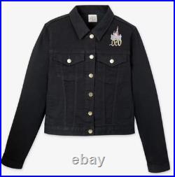 2025 Disneyland 70th Anniversary Sleeping Beauty Castle Denim Jacket L XL NEW 2025 Disneyland 70th Anniversary Sleeping Beauty Castle Denim Jacket L XL NEW