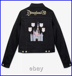 2025 Disneyland 70th Anniversary Sleeping Beauty Castle Denim Jacket L XL NEW