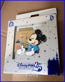 2025 Disneyland DLR Mickey Mouse Jumbo Hidden Disney 25th Anniversary LR Pin