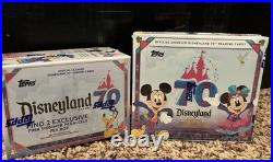 2025 TOPPS DISNEYLAND RESORT 70th Anniversary 2 Box Lot New Sealed