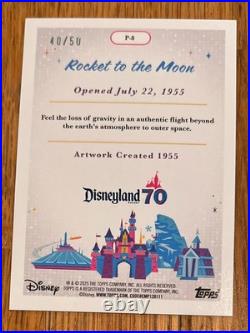 2025 TOPPS Disneyland 70th (5) Card Lot Gold Parallel /50 Castle Pirates Matter