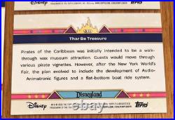 2025 TOPPS Disneyland 70th (5) Card Lot Gold Parallel /50 Castle Pirates Matter