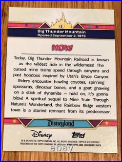 2025 TOPPS Disneyland 70th (5) Card Lot Gold Parallel /50 Castle Pirates Matter