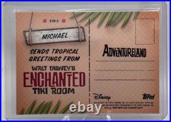 2025 Topps Chrome Disneyland 70th Anniversary Enchanted Tiki Room Michael /63