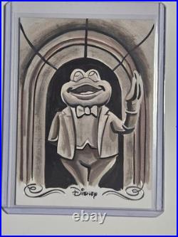 2025 Topps Disneyland 70th Anniversary 1/1 J Thaddeus Toad Sketch Card Rare
