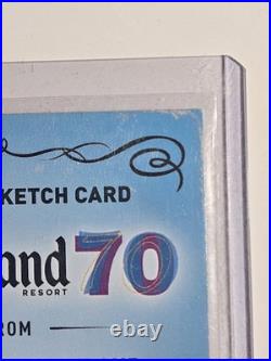 2025 Topps Disneyland 70th Anniversary 1/1 J Thaddeus Toad Sketch Card Rare