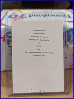 2025 Topps Disneyland 70th Anniversary CP-70 Rare Collector's Pin & Card 29/70