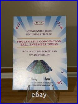 2025 Topps Disneyland 70th Anniversary Enchanted Relics Frozen Live Dress /5