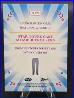 2025 Topps Disneyland 70th Anniversary Enchanted Relics Star Tours Orange /25