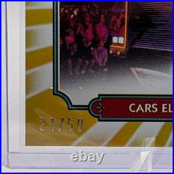 2025 Topps Disneyland 70th Anniversary GOLD Cars Electric Roadway Jam /50 #MS-21