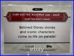 2025 Topps Disneyland 70th Anniversary GOLD Cars Electric Roadway Jam /50 #MS-21