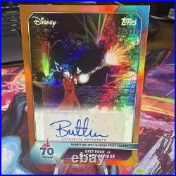 2025 Topps Disneyland 70th Anniversary Mickey Mouse Bret Iwan Fantasmic Auto /25