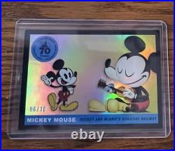 2025 Topps Disneyland 70th Anniversary Mickey Mouse #T55-10 Black /10