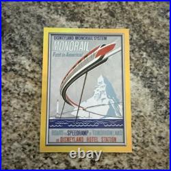 2025 Topps Disneyland 70th Anniversary Monorail Posters Gold /50