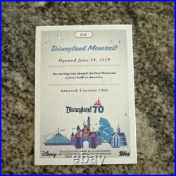 2025 Topps Disneyland 70th Anniversary Monorail Posters Gold /50