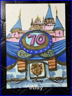 2025 Topps Disneyland 70th Anniversary Sketch Card 1/1 Send Offers Damaged