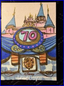 2025 Topps Disneyland 70th Anniversary Sketch Card 1/1 Send Offers Damaged