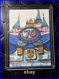 2025 Topps Disneyland 70th Anniversary Sketch Card 1/1 Send Offers Damaged