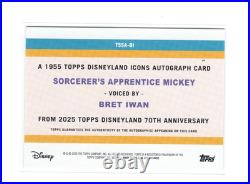 2025 Topps Disneyland 70th Anniversary Sorcerer's Apprentice Mickey Bret Iwan