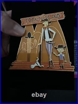 3 Disneyland Shag 50th Anniversary Pins Adventureland Frontierland Main Street