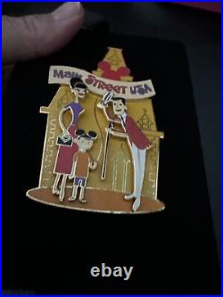 3 Disneyland Shag 50th Anniversary Pins Adventureland Frontierland Main Street